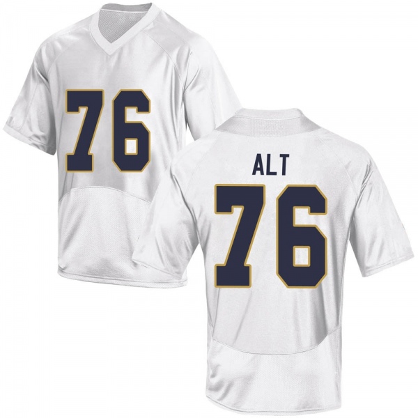 Joe Alt Notre Dame Fighting Irish NCAA Youth #76 White Game College Stitched Football Jersey XBL8455DD